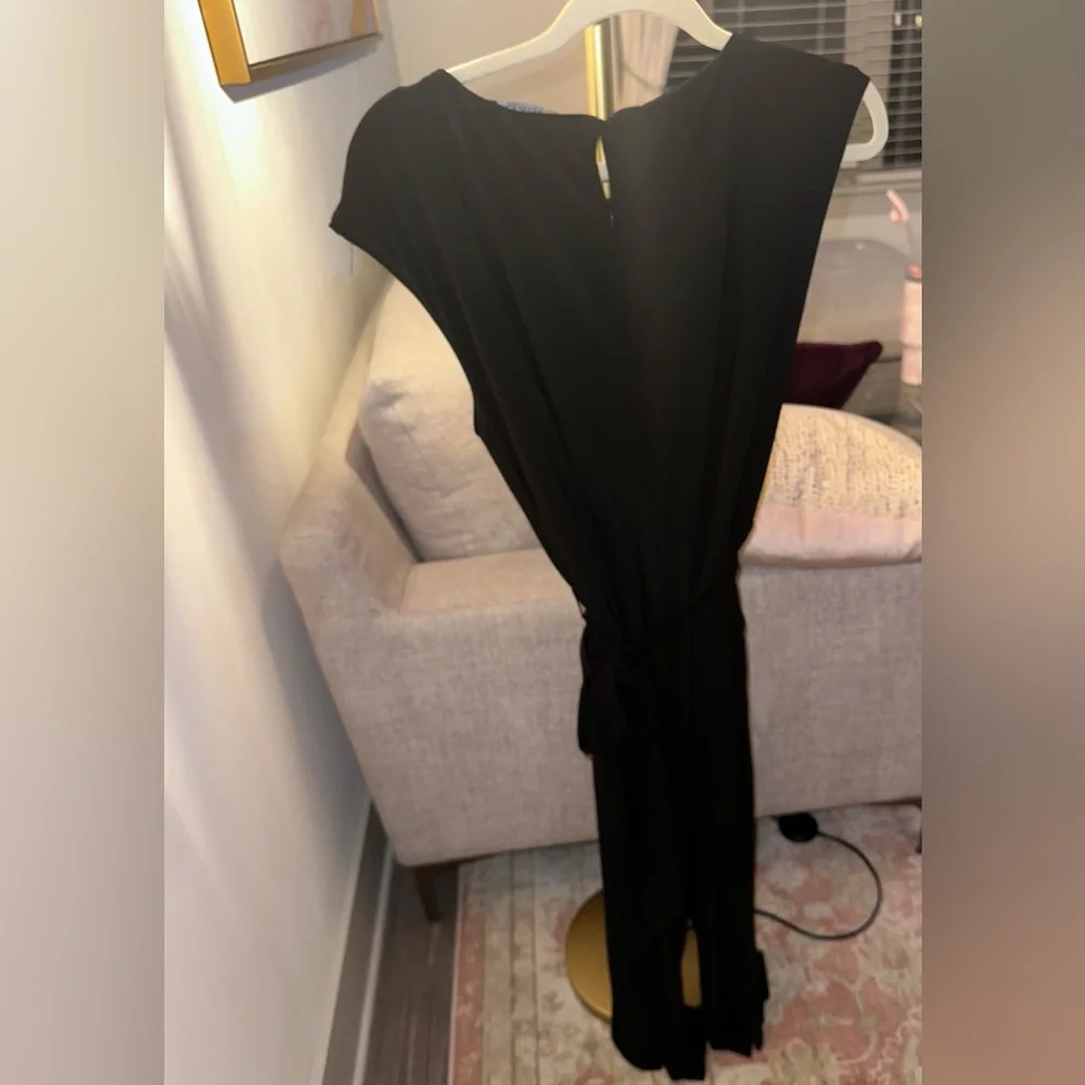 Ralph Lauren Black Tie Waist Pant Jumpsuit - Picture 3 of 13